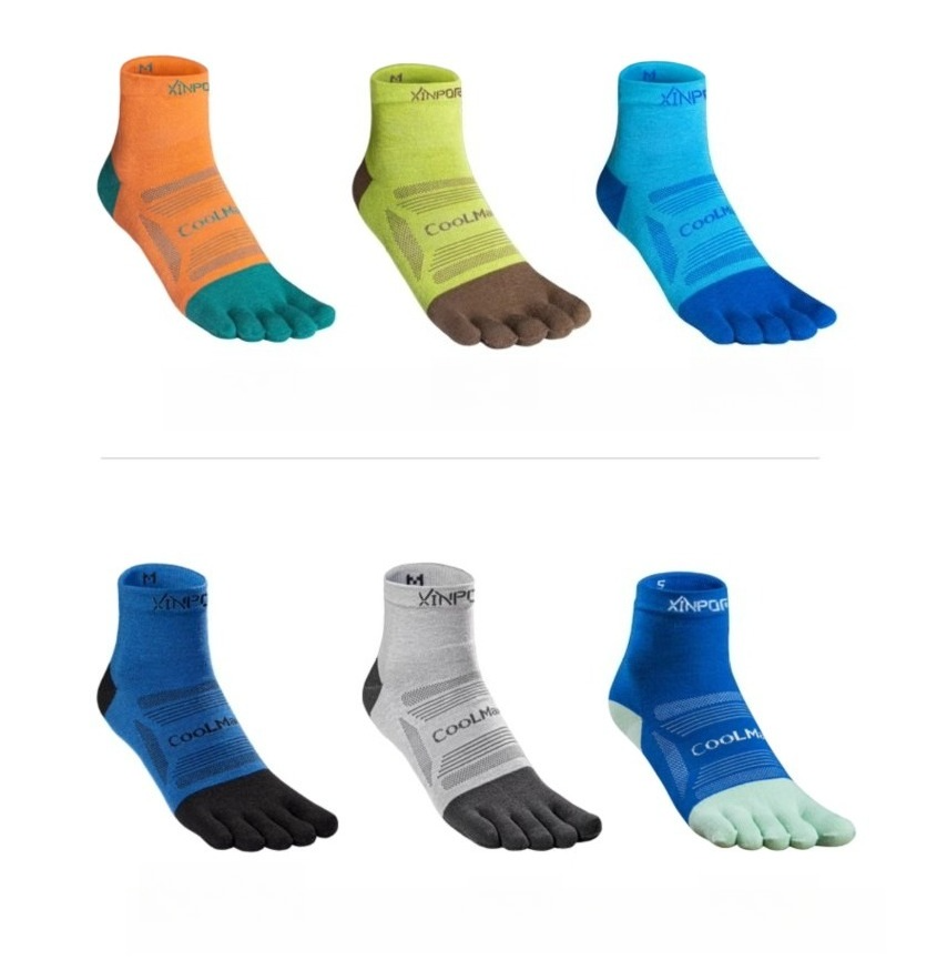 Sock Garter Men - 3 Pair/Set XINPOR Five-Toed Socks Unisex