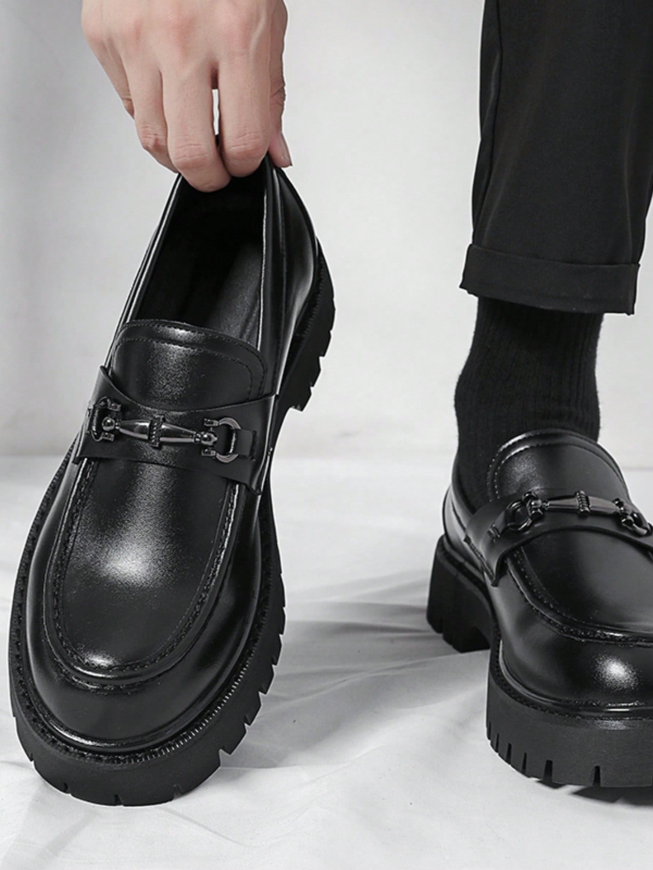Formal Men Daily Wear Footwear - Men's British Style Slip-On Loafers, Fashion