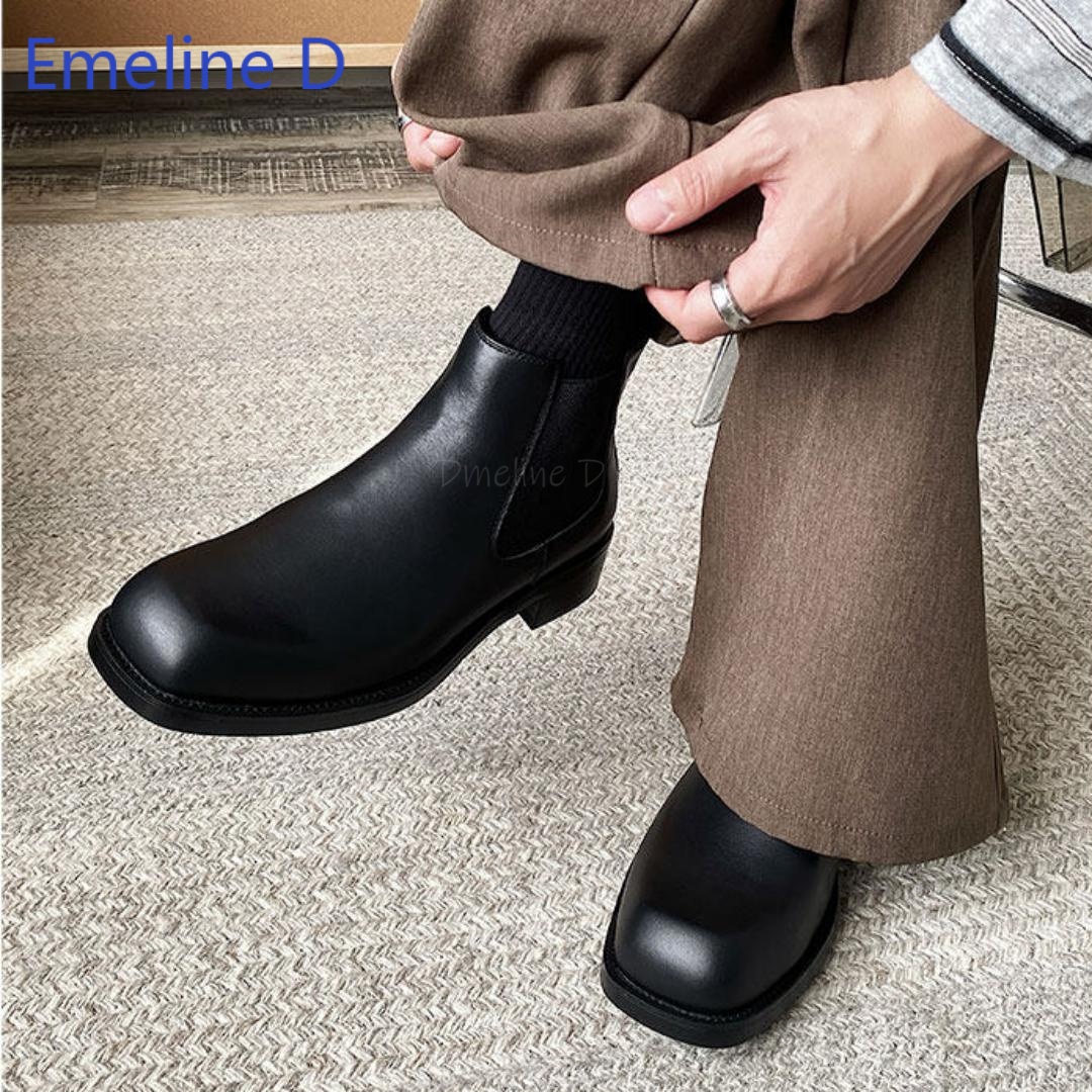Men Square Toe Chelsea Boots E - Formal Men Daily Wear Footwear review and price