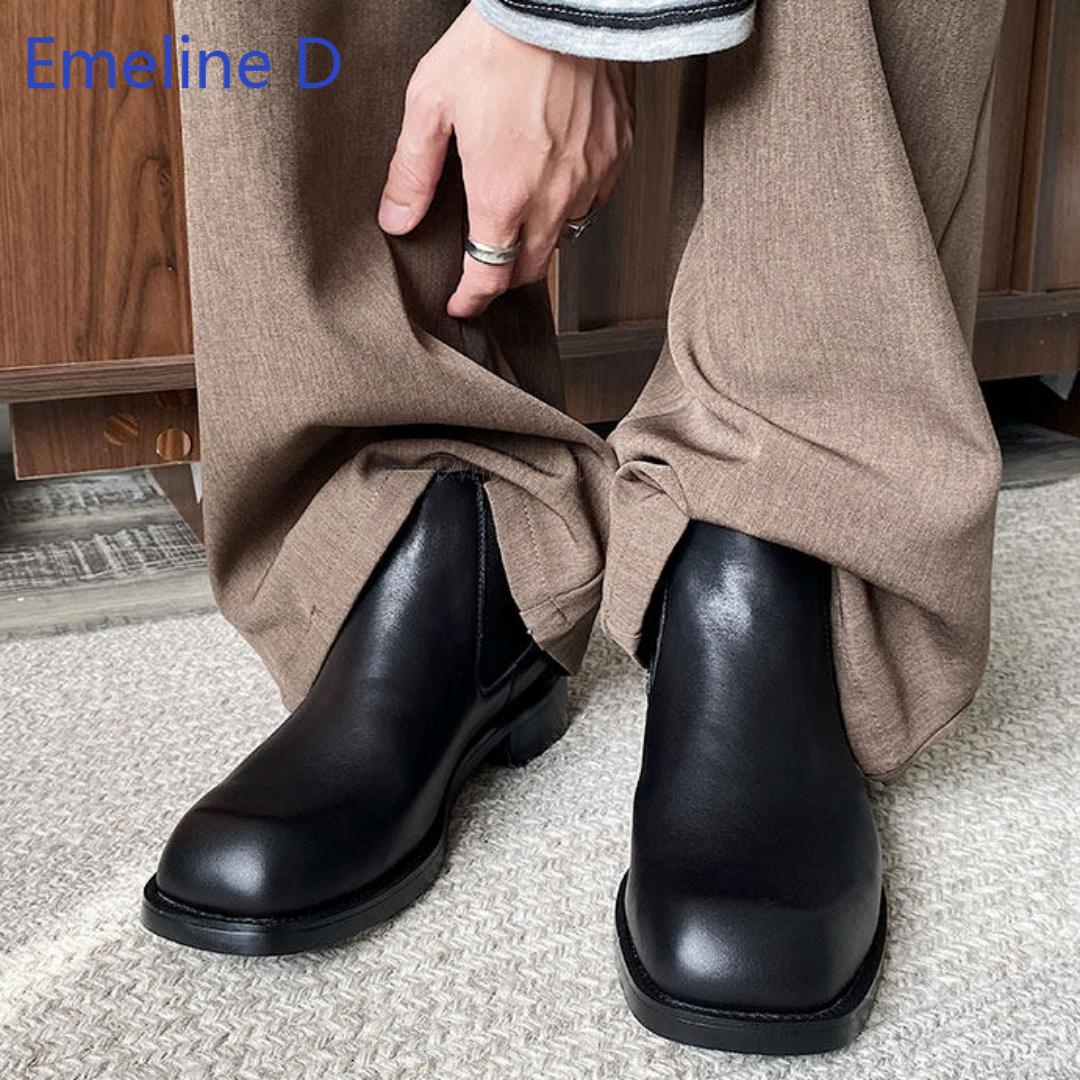 Men Square Toe Chelsea Boots E - Formal Men Daily Wear Footwear review and price