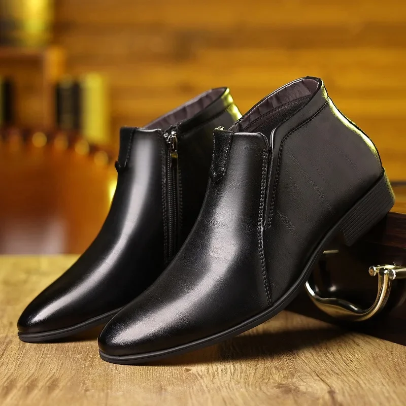 Luxury Mens Boots Fashion High - Men Formal Wear With Boots review and price
