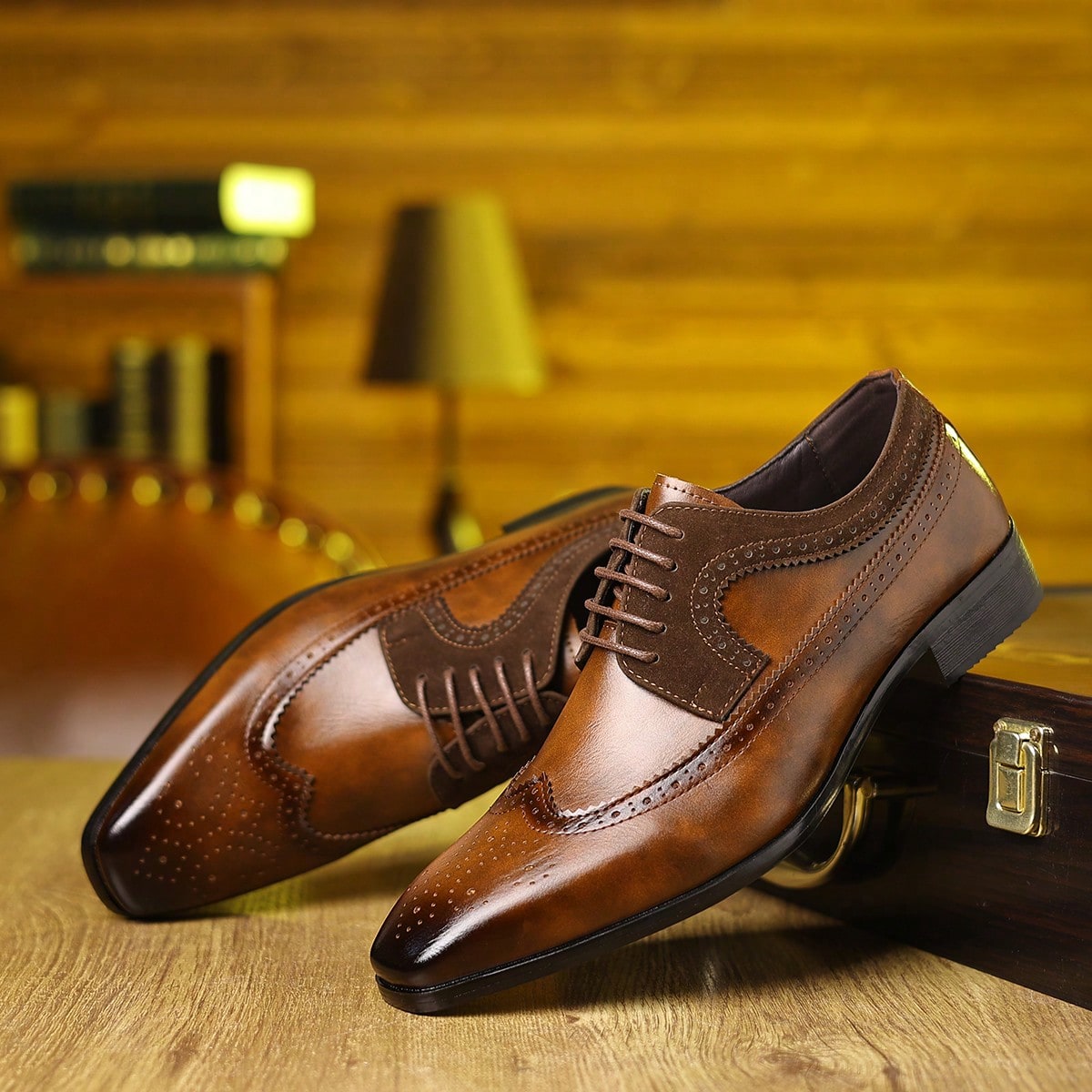 Wingtip Brogue Lace‑Up Dress S - Formal Men Daily Wear Footwear review and price