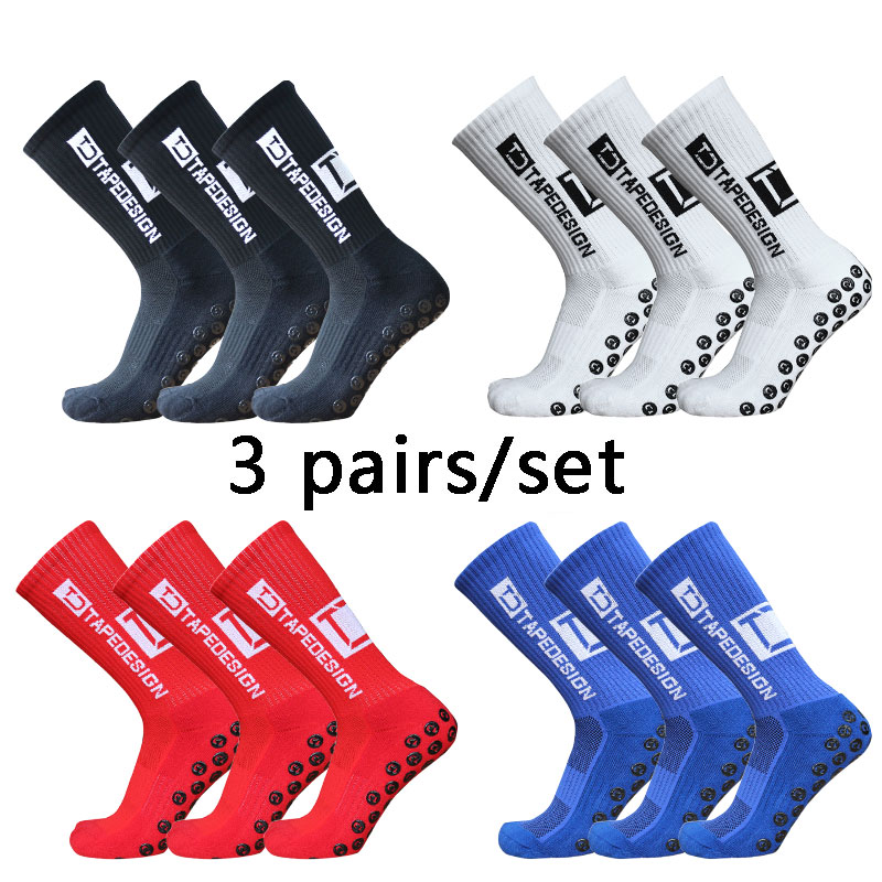 3 Pairs Anti-slip Soccer Socks - Sock Garter Men review and price