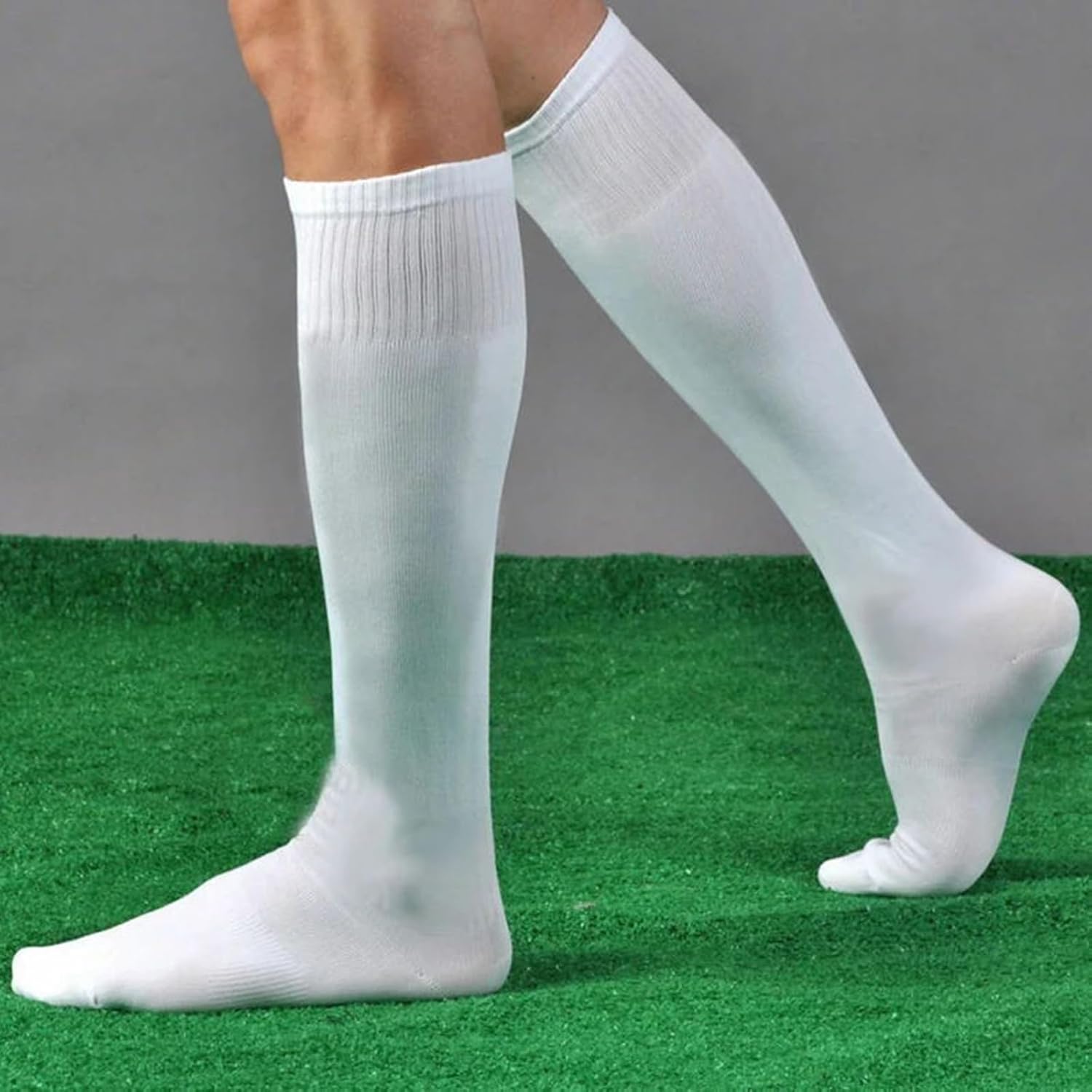1 Pair Knee High Cotton Soccer - Sock Garter Men review and price