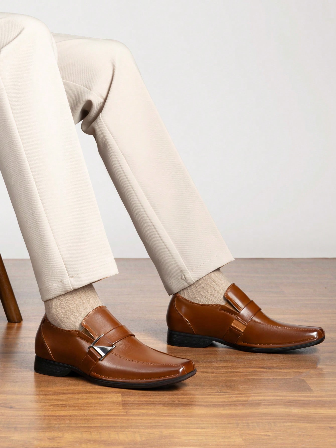 Slip‑On Lined Leather Dress Lo - Formal Men Daily Wear Footwear review and price