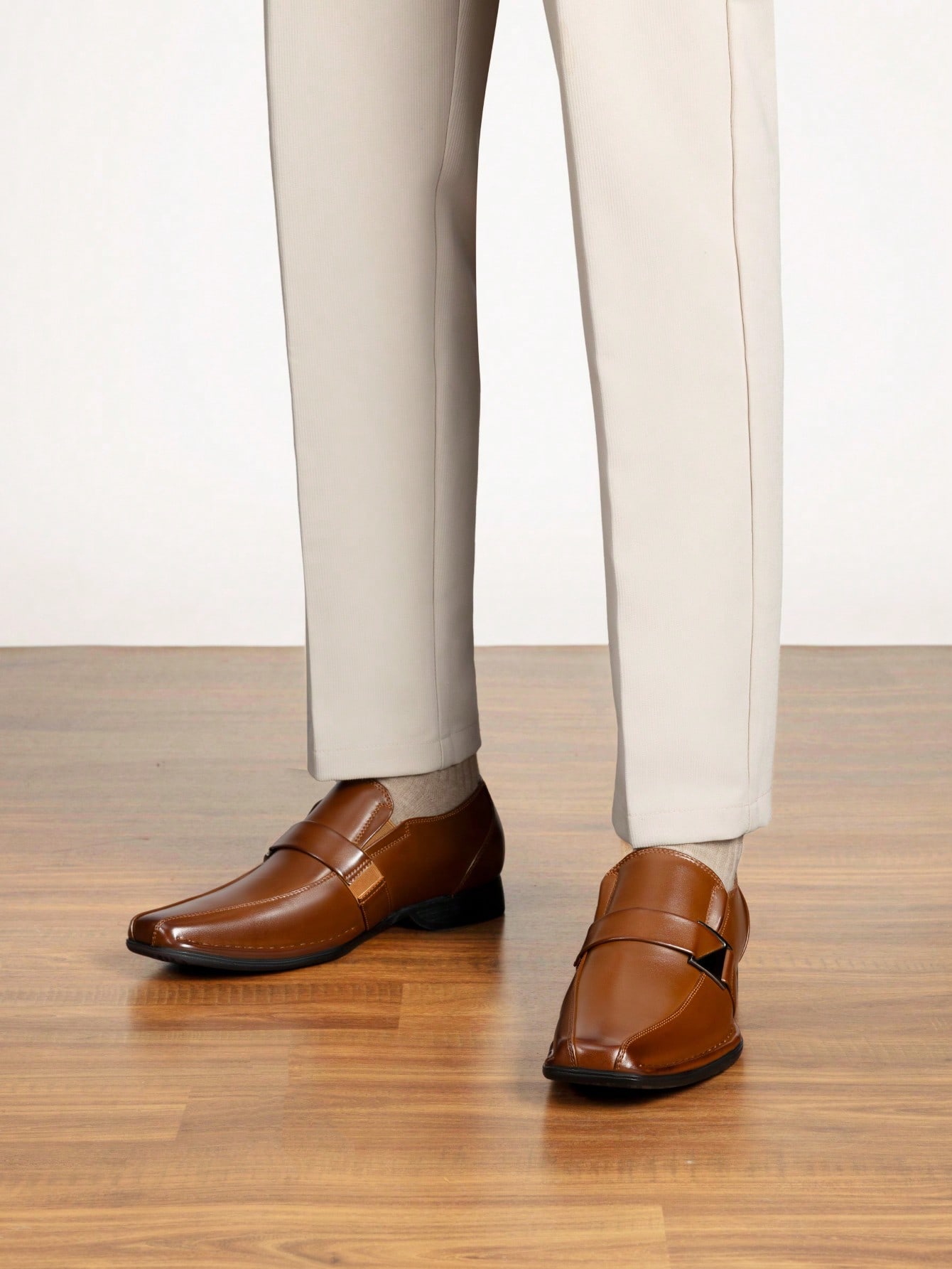 Slip‑On Lined Leather Dress Lo - Formal Men Daily Wear Footwear review and price