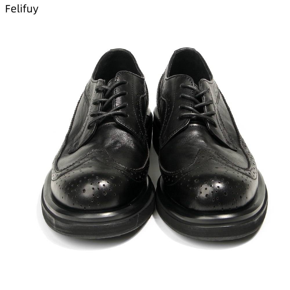 Black Derby shoes Vintage carv - Men Formal Wear All Black review and price