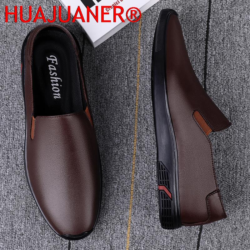 Genuine Leather Shoes Men's Lo - Men Formal Wear All Black review and price